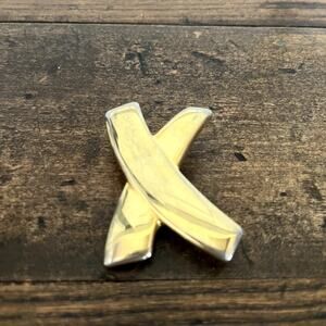 Paloma Picasso Grafitti X Gold tone Clip